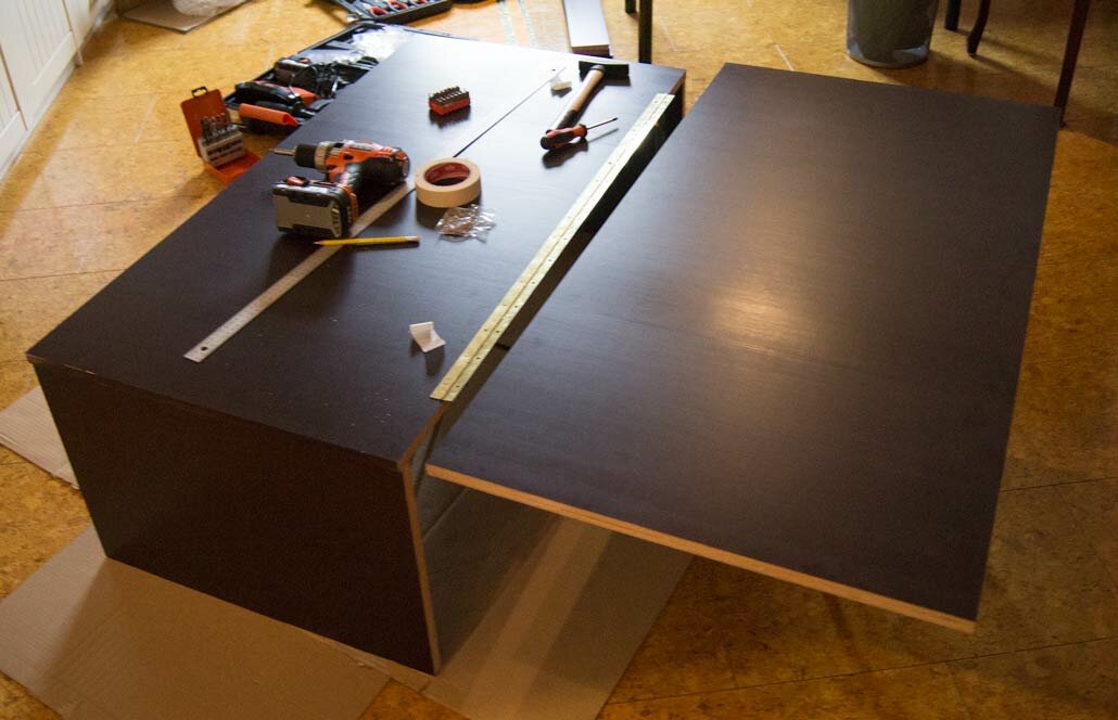 DIY camper van - adding mid-section of platform