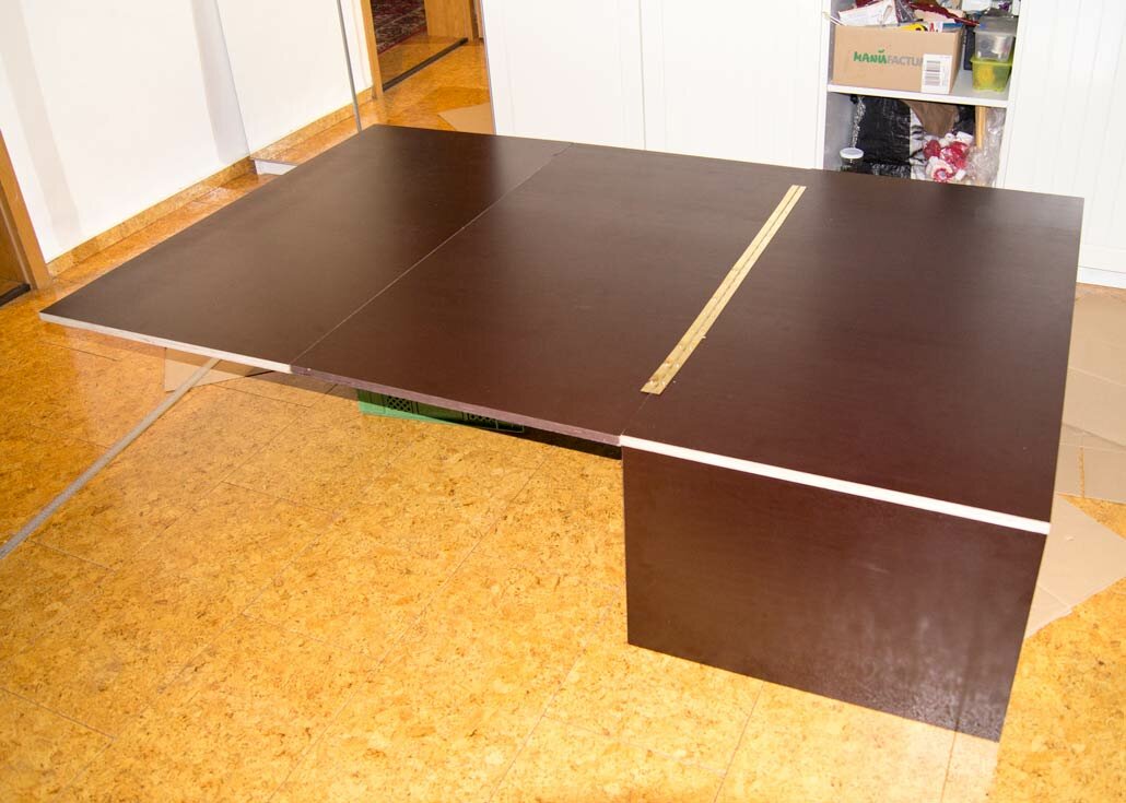 DIY camper van platform done